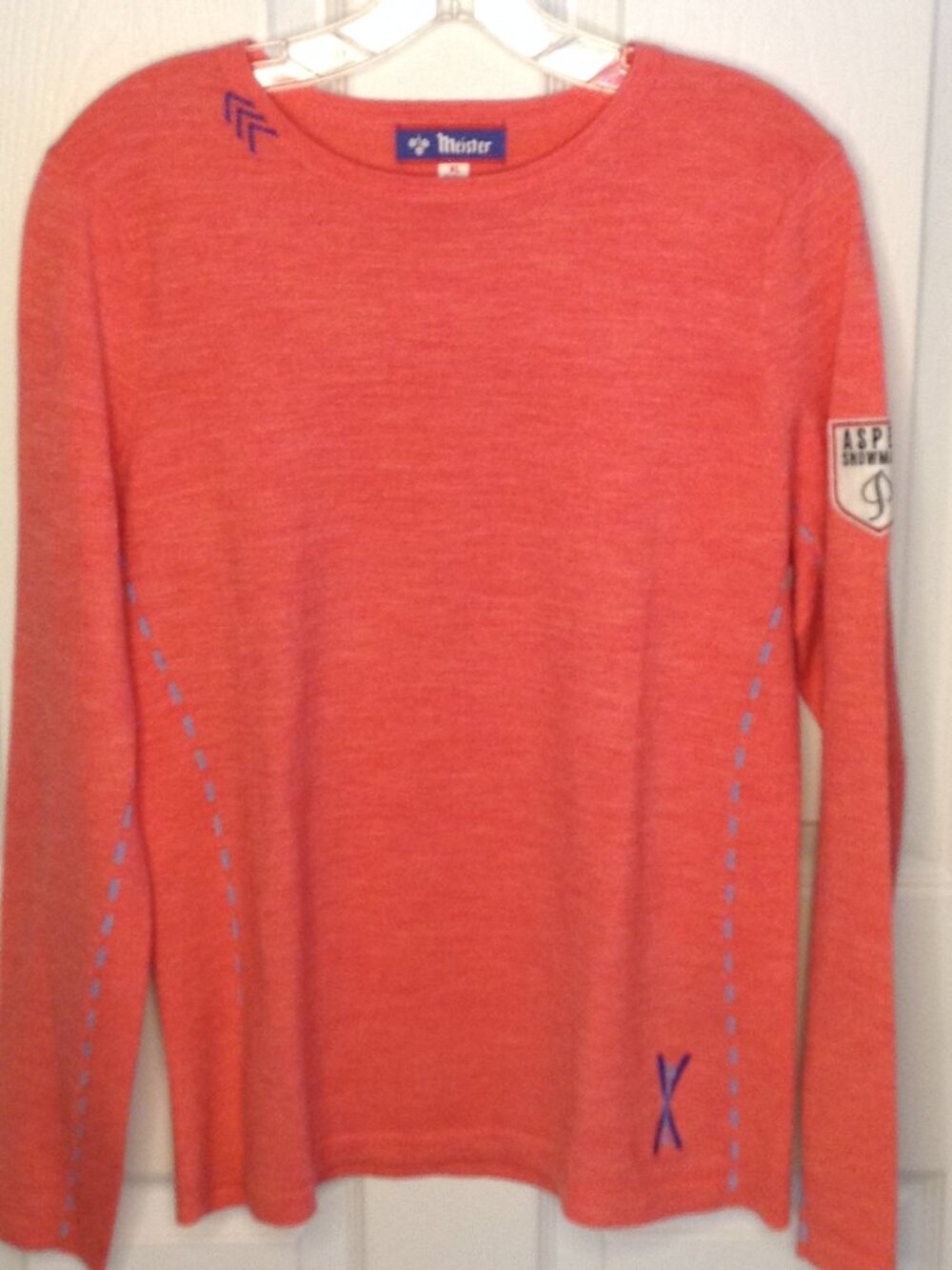 VTG 90's Meister Wool/Acrylic XL Ski Sweater Aspen Ski bunny Whimsy Stylish Warm